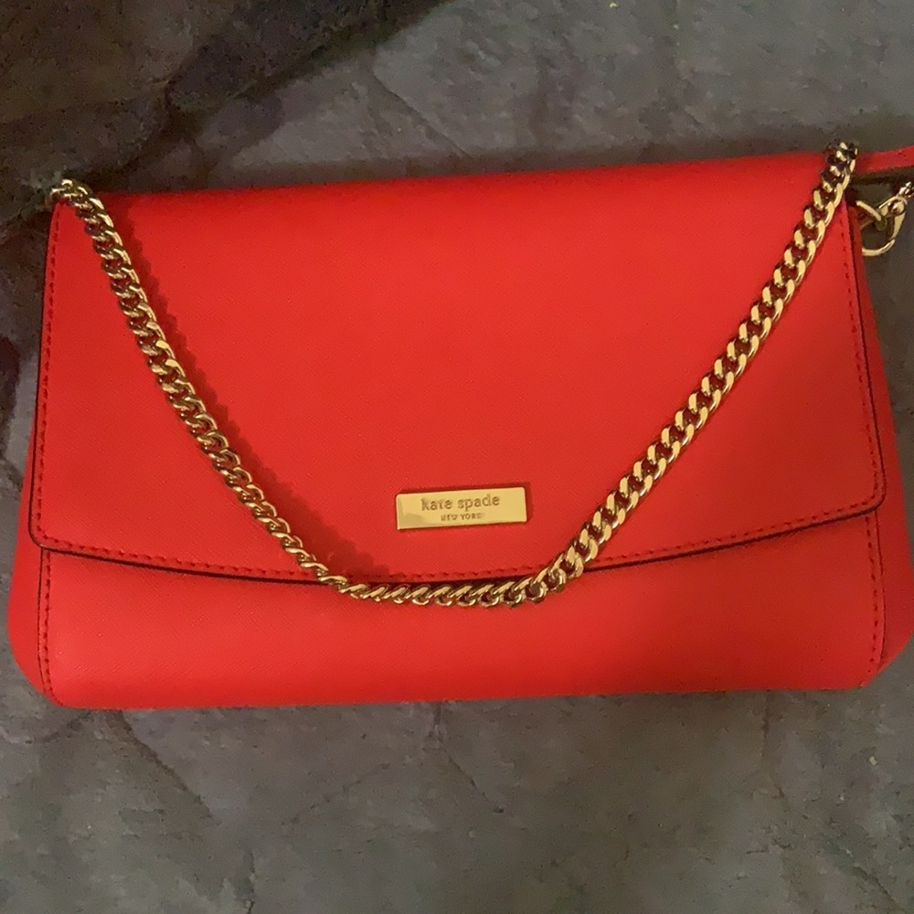 Kate Spade Saffiano Laurel Way Greer Crossbody Bag Red